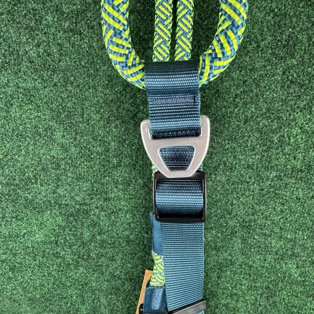 NWT Arcadia Trail XXL Unisex Dog Puppy Rope Harness Green Blue Paracord Outdoor